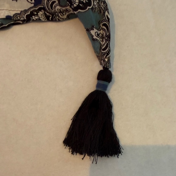 Democracy Boho Peasant Blouse With Tassels Size 1X - Picture 16 of 16